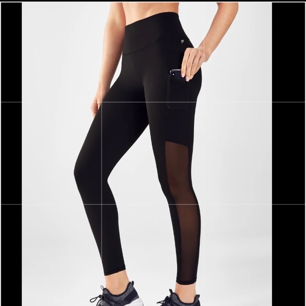 Fabletics On-The-Go High-Waisted Mesh Leggings